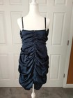 Wild Fable Blue Ruched Open Criss Cross Back Dress XL New With Tags