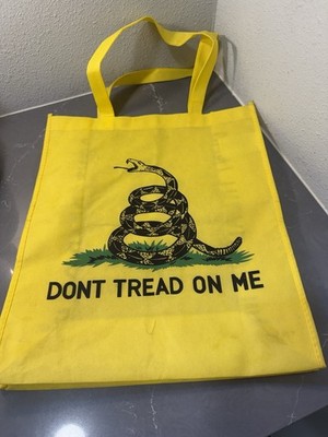 Don t Tread On Me  Reusable Yellow Non-woven Shopping Tote Bag