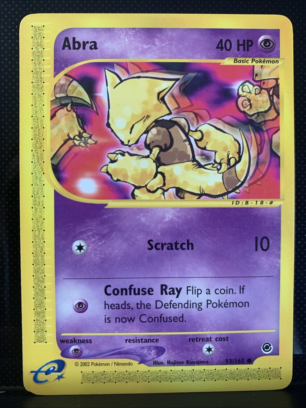 Pokémon TCG Abra 93/165 Expedition 2002 Regular Hajime Kusajima Vintage NM