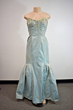 Vintage Bagdley Mischka Long Beaded Evening Dress Size 4 US On Sale rp