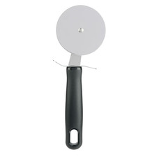 3" Ergonomic Stainless Steel Pizza Cutter Wheel Lightweight Non-Slip Grip Black