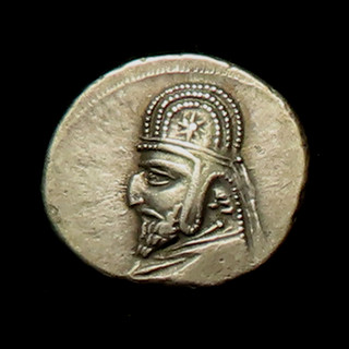 Parthian Silver Drachm Orodes I c90 80 BCE #2