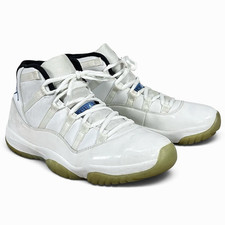 Air Jordan 11 Retro Legend Blue XI Men's Size 10.5 White 378037-117 Preowned