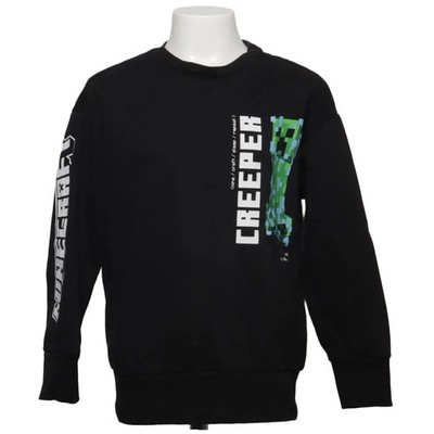 Minecraft, Sweatshirt, Größe: 134, model: creeper, Schwarz/Mehrfarbig #5dr