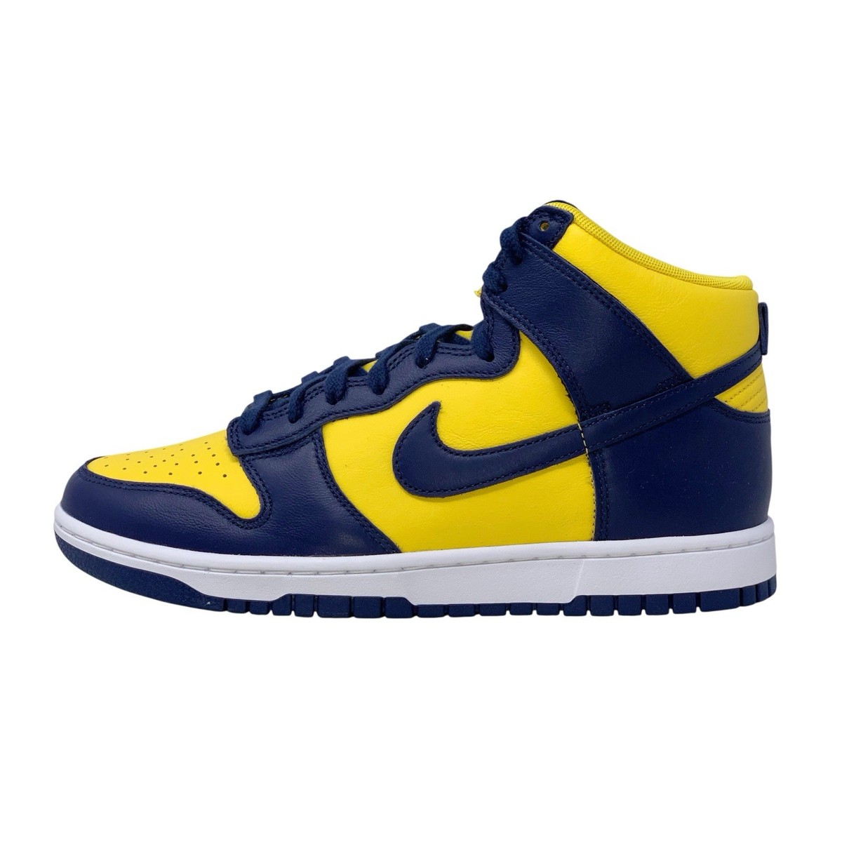 Nike Dunk High 'Michigan' Maize Blue Sneakers, Size 7.5 / 9W BNIB