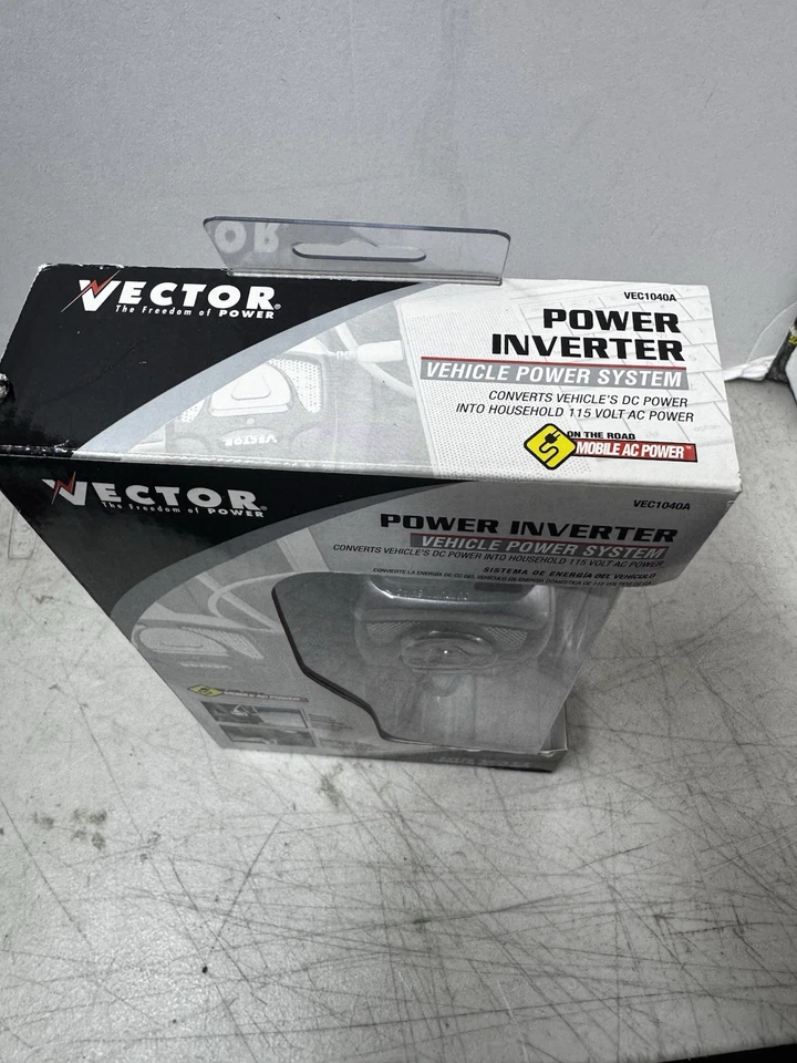 Vector VEC1040A 100W 12v DC to 110v AC 100W Power Inverter Car Adapter NOS - Image 2 of 4