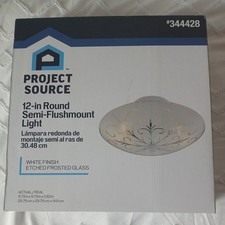 Project Source Semi-Flush Mount Ceiling Fixtu...