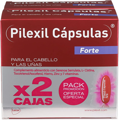PILEXIL CAPSULAS - Pilexil Cápsulas Forte 2 X 100 Unidades, Incluye 2 Complement