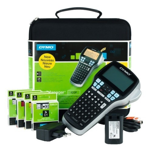 Dymo LabelManager 420P kit étiqueteuse rechargeable pour ranger votre bureau