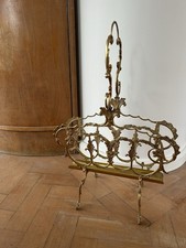 Vintage Hollywood Regency Brass Stojak na magazynki