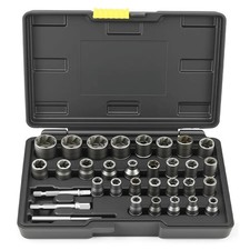 32-piece Bolt Nut Extractor Setcr-mo Steel Ez Out Socket Kitmetric 6mm-10mm