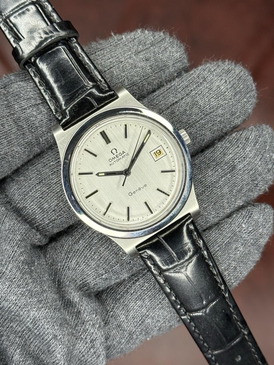 omega geneve automatic cal . 1012 ref 166.0168 date White dial 