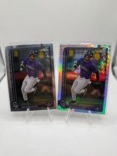 2025 Topps Chrome - Adael Amador RC Base + Logofractor Colorado Rockies