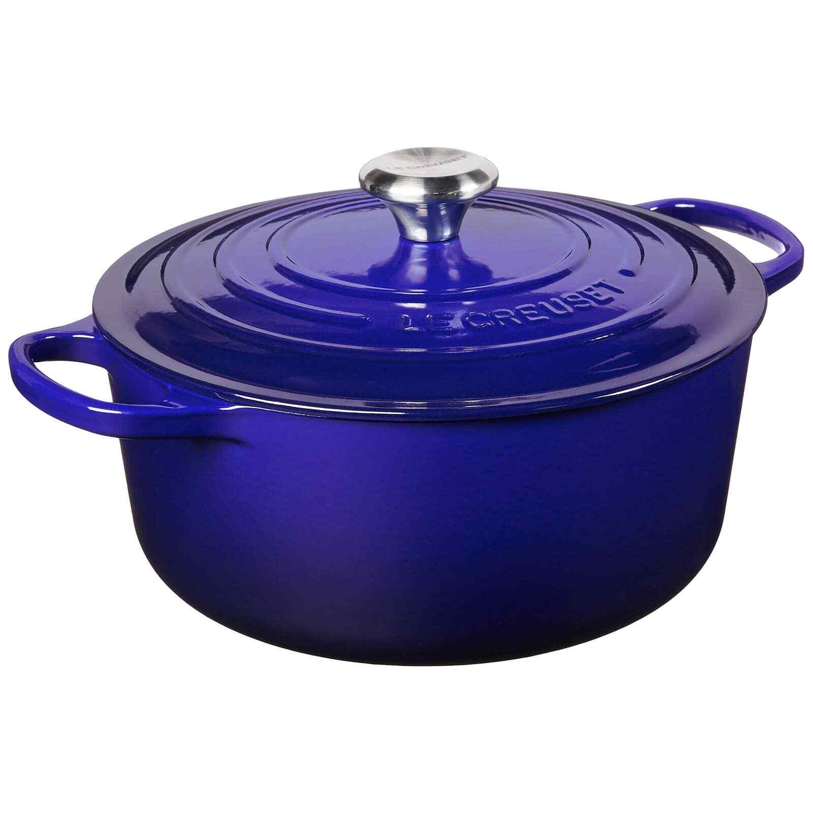 Le Creuset Enameled Cast Iron Signature Round Dutch Oven, 5.5 qt., Indigo NIB