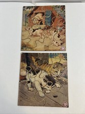  2 Vintage SIFO Toys Wooden Puzzle Pigs And Kittens Small 6/7 Pieces