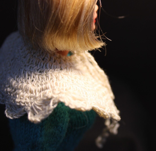 Barbie - other Fashion Dolls - Vintage Crocheted Ivory Collar - Baby Dolls - Picture 3 of 4