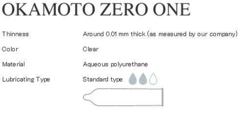 OKAMOTO ZERO ONE 001 Ultra thin Condom 3pc - US seller - Picture 5 of 9