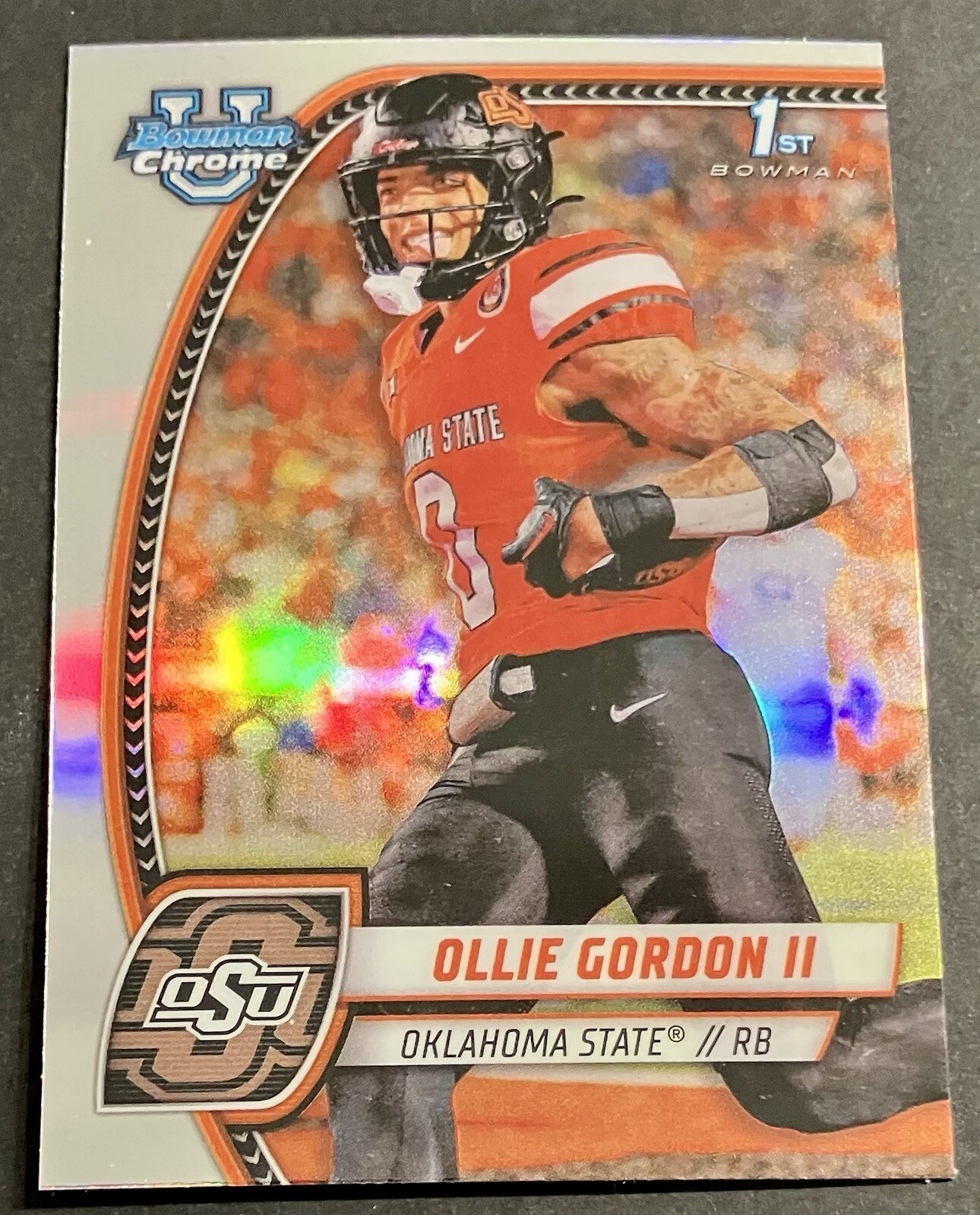 2024 Ollie Gordon II Bowman Chrome University 1st Bowman Refractor