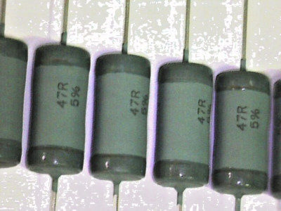   5x Widerstand 47R 4W 5% Metal Oxide Resistor Vishay Draloric