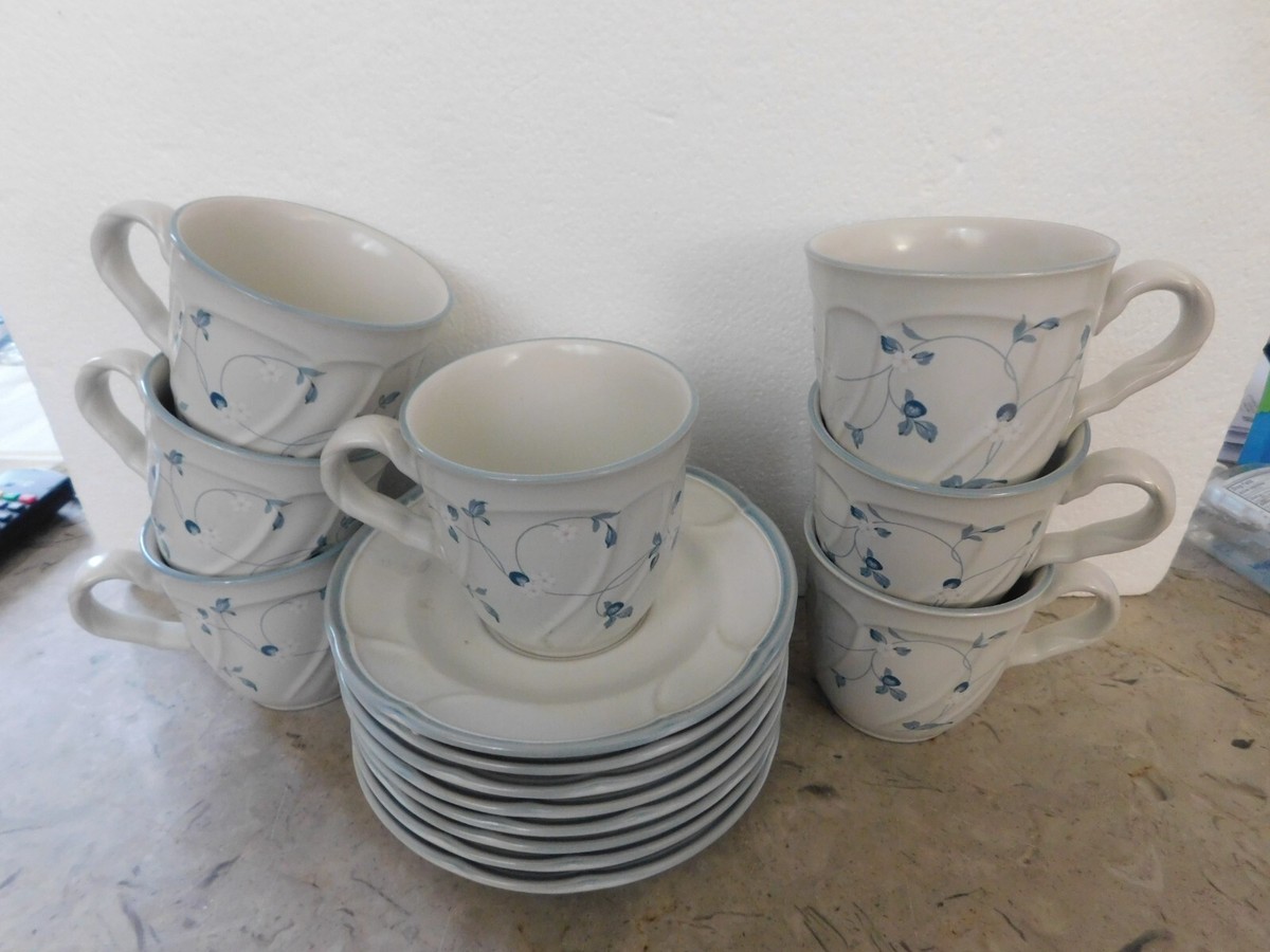 Set Of 7 Noritake Stoneware Strawberry Delight Cups & Saucers - 15