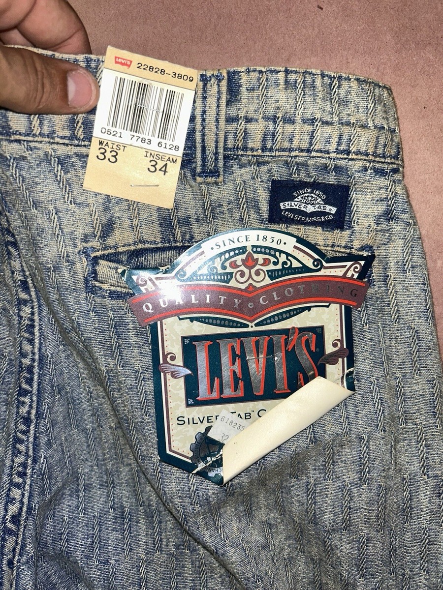 Vintage 1990's Levis 828 Silver Tab Pants, Deadstock NWT