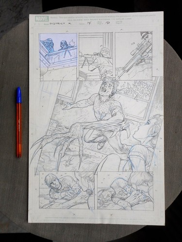 Original Art Lan Medina District X Issue 14 Pg 16 Excellent Condition