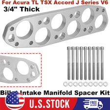 3/4" Thick J Series V6 Intake Manifold Spacer Kit For Acura TL TSX Honda Accord