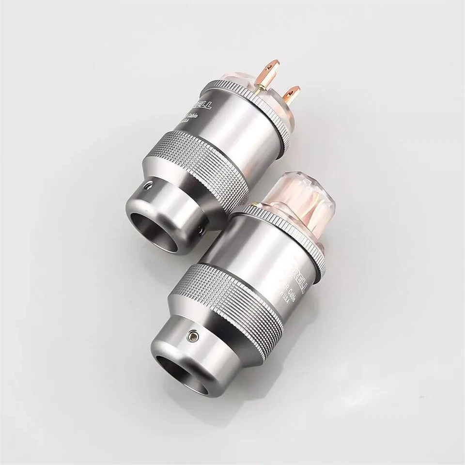 HiFi Copper Plated US Audio Power Plug IEC Female C15 Connector Mains Wire Plug - Image 4 of 4