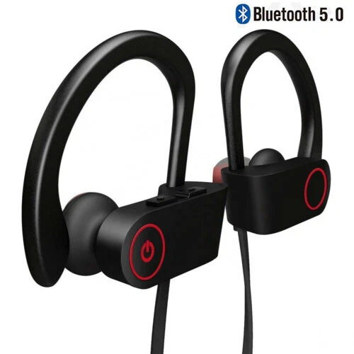 Bluetooth 5.0 Wireless Headphones Waterproof Sport Stereo Earbuds