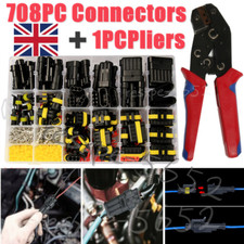708Pcs 1-6 Pin Car Automotive Waterproof Electrical Wire Connector Plug Kit Set