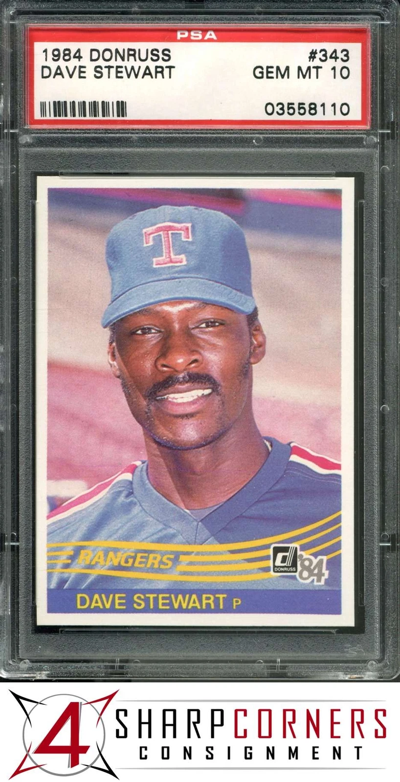 Dave Stewart trading card