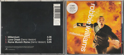 ROBBIE WILLIAMS - Millennium - 1998 Limited Edition CD Single + 3 Postcards