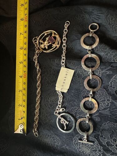 Lot of 3 Vintage Bracelets~Coro February Birth Sto