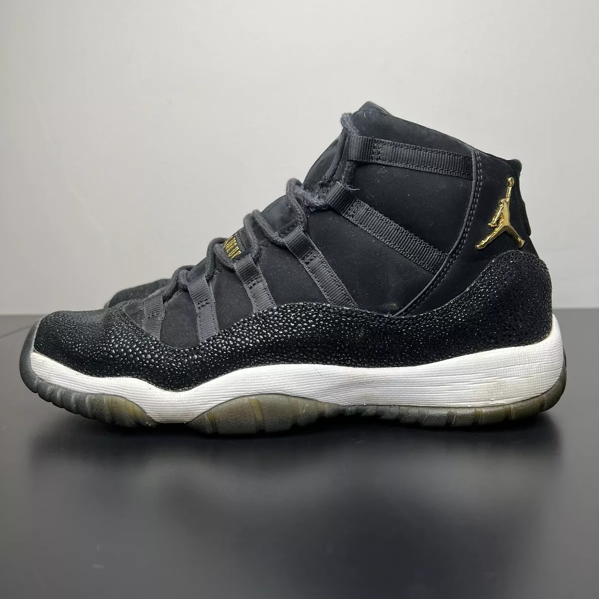 Jordan 11 black gold and cheap white