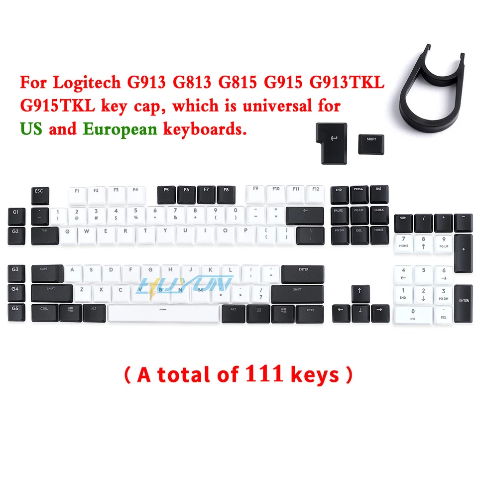 A full Set Keyboard Replacement Two-color keycaps for Logitech G813/G815/G913TKL - Image 3 of 4