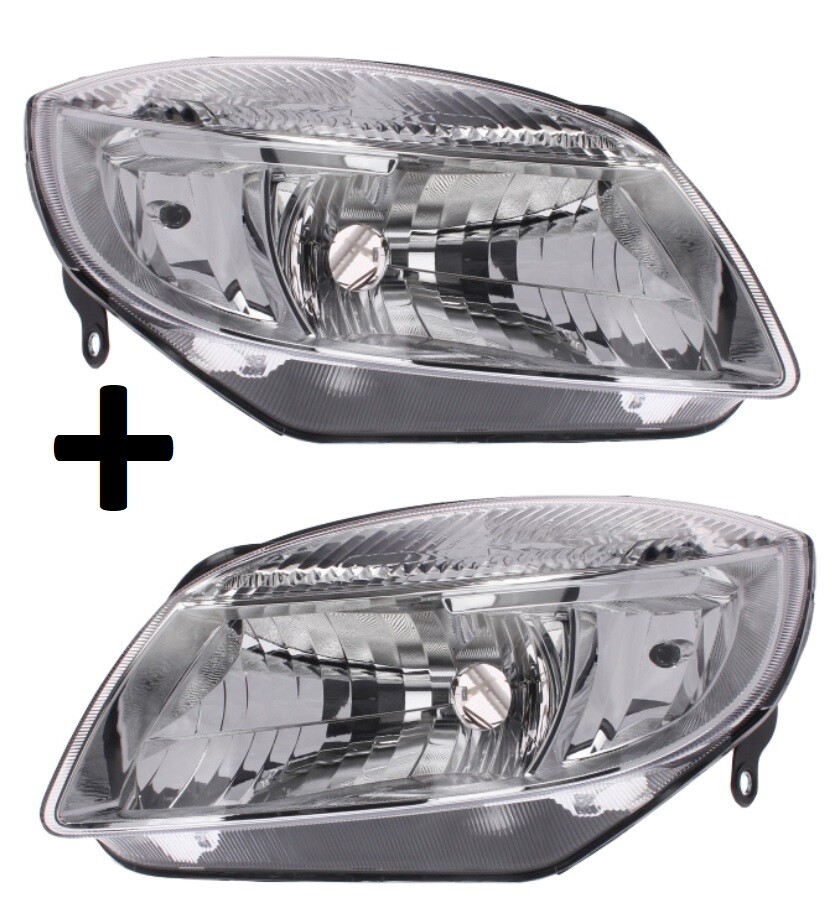 Phare avant Skoda Fabia II 2007-2010 optique de rechange avec moteur thermique