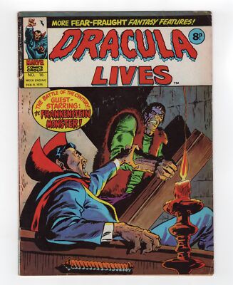 1974 MARVEL FRANKENSTEIN #8 , TOMB OF DRACULA #8 & TALES OF SUSPENSE #46 RARE UK