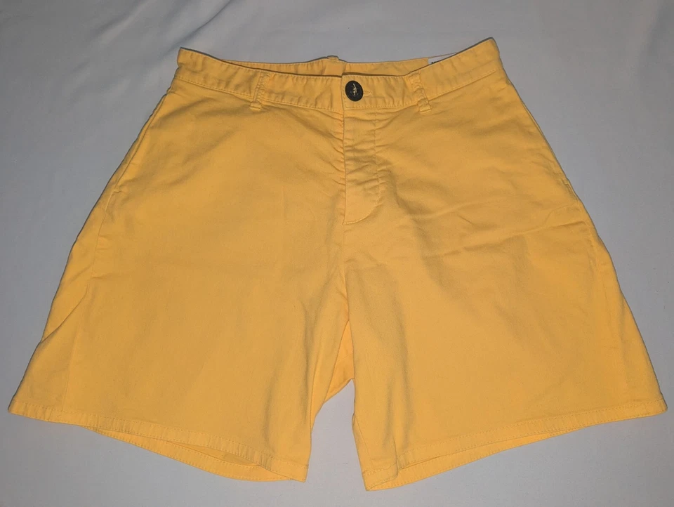 Pantalones cortos informales para mujer Dsquared2 amarillos de mezclilla US IT 36 Foto 3 de 4