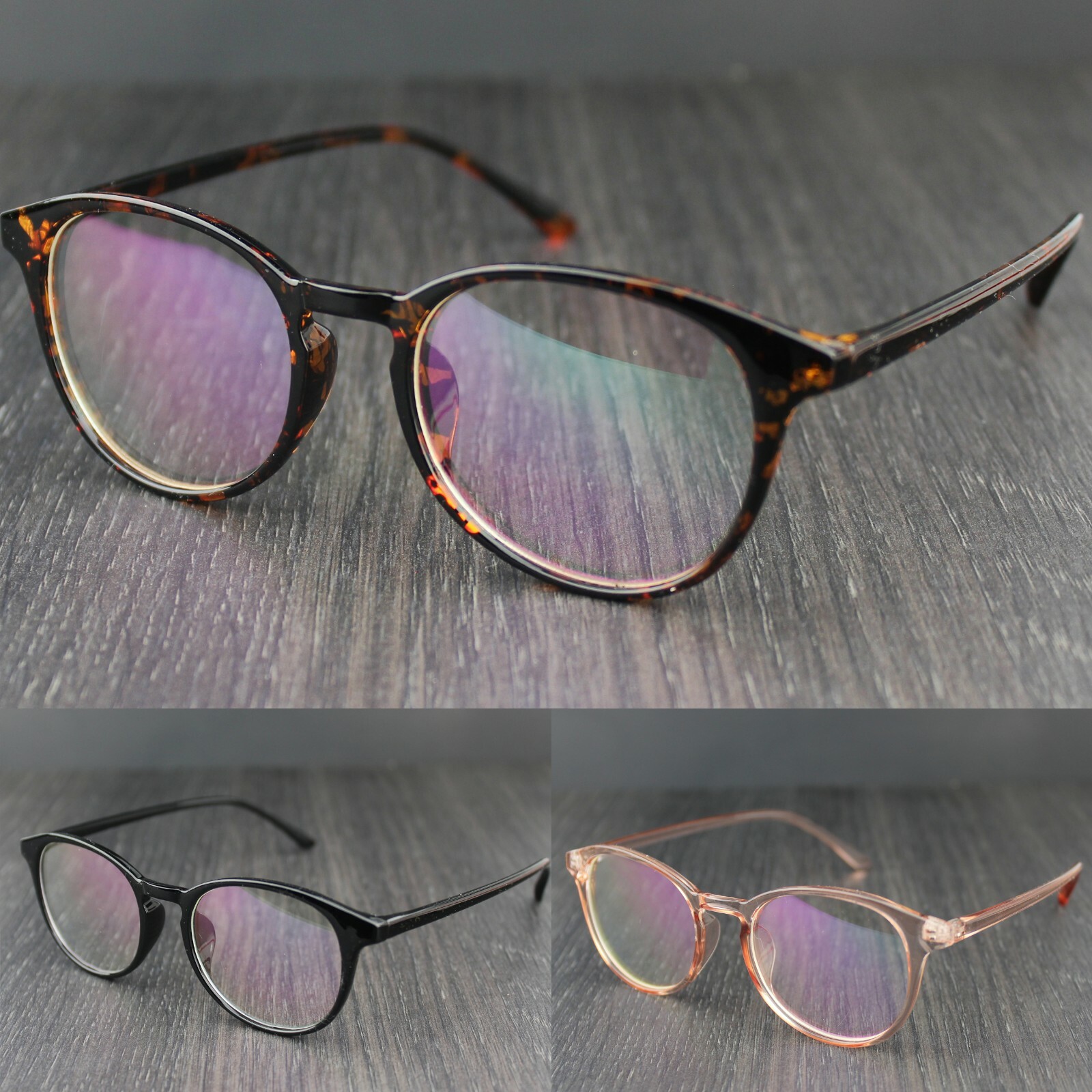 Gafas transparentes de moda con lentes UV400 anti-luz azul geek nerd para mujer