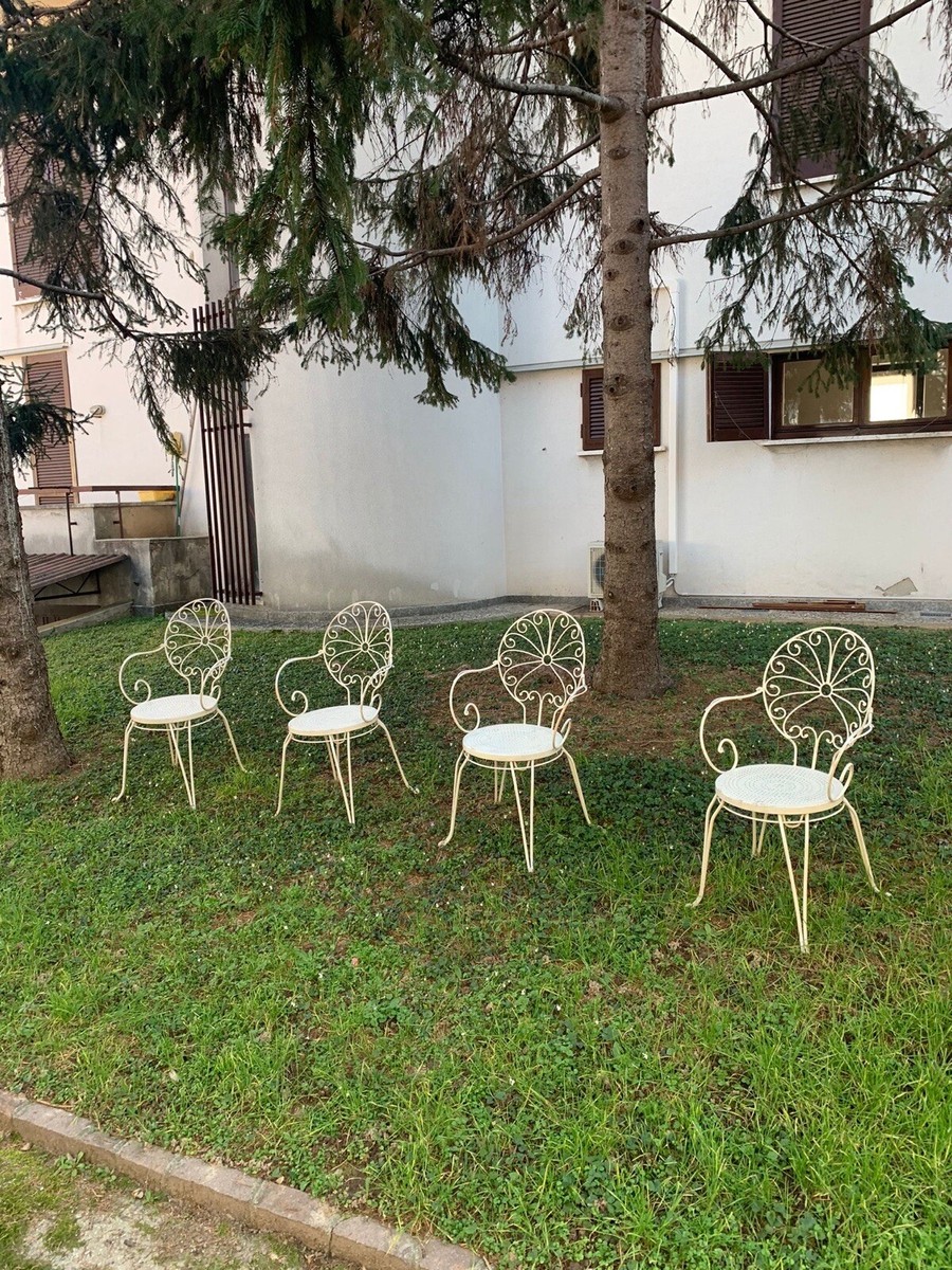 Ferro Battuto Sedie Plastica Giardino Usate Set Sedie In Ferro Da