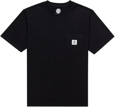 Element Basic Pocket Label T-Shirt black schwarz