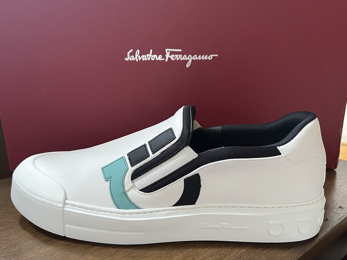 SALVATORE FERRAGAMO MARINE 11.5 M White Leather | eBay display picture 2