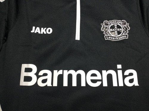 BAYER 04 LEVERKUSEN 2016 2022 1/4 ZIP TRAINING SWEATSHIRT TRACK TOP JAKO Sz L - Picture 3 of 7