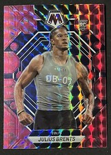Julius Brents 2023 Panini Mosaic Pink Camo Prizm Rookie #340