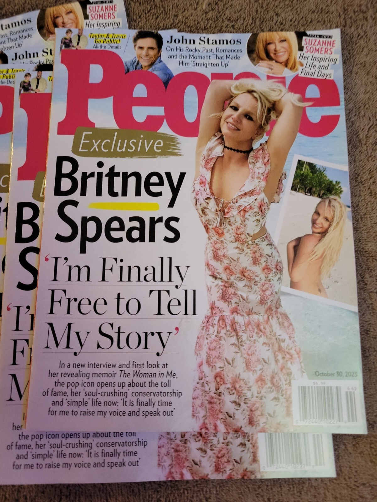 People Magazine 30 October 2023 Britney Spears Suzanne Somers