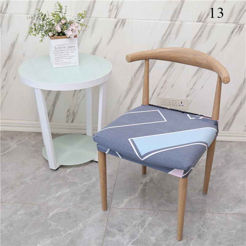 Cow Horn Chair Cover for Home Office Flower Printed Chair Cushion