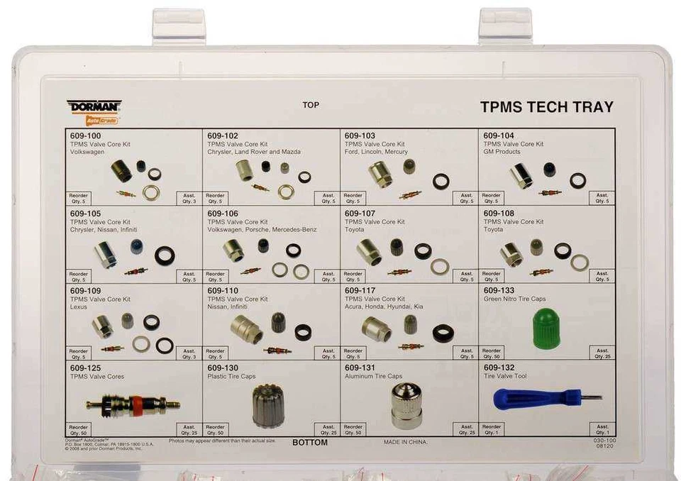 TPMS Valve Kit fits 2004-2007 Volkswagen Touareg Phaeton Jetta DORMAN - AUTOGRA - Image 3 of 4