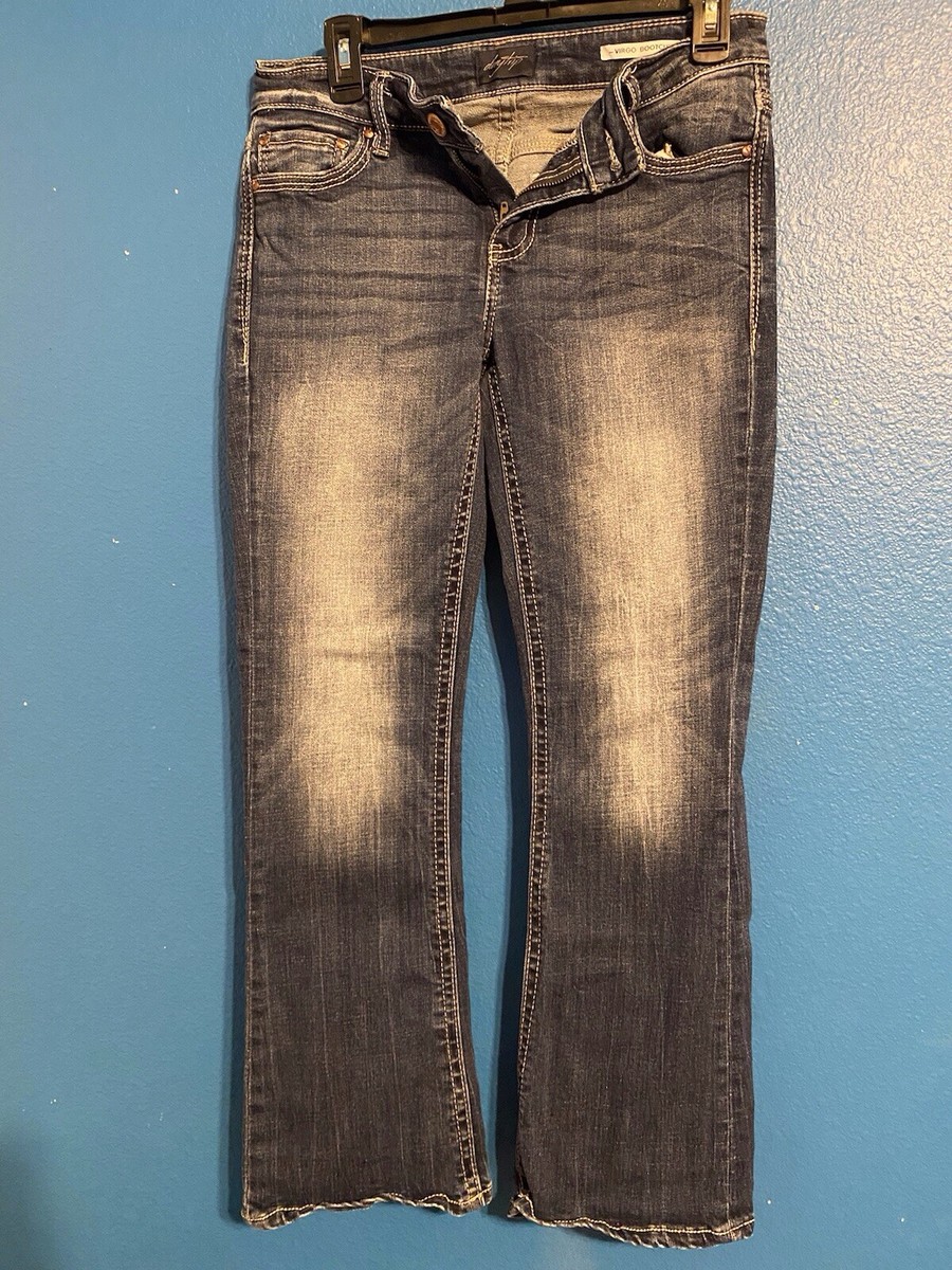 daytrip Virgo bootcut Jeans size 26 S Thick Stitching Stretch