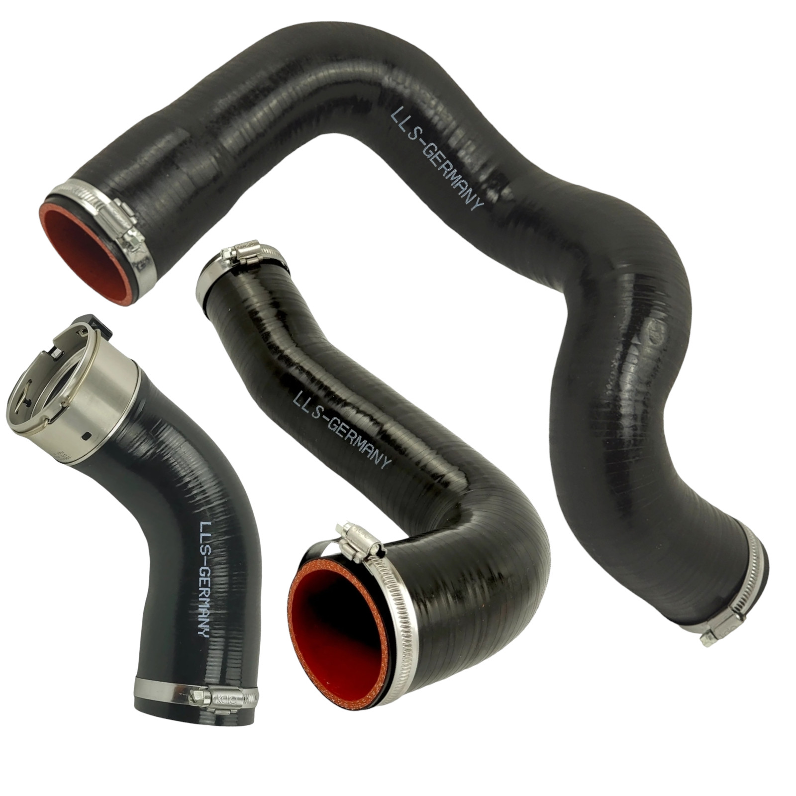 3x Turbo Hose Intercooler Hose for Grand Cherokee (WK,WK2) 3.0 CRD V6 4X4