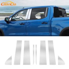 Stainless Steel Window Pillar Post Cover Trim For Silverado 1500 2019 Chrome Stainless Steel Window Pillar Post Cover Trim For Silverado 1500 2019 Chrome
